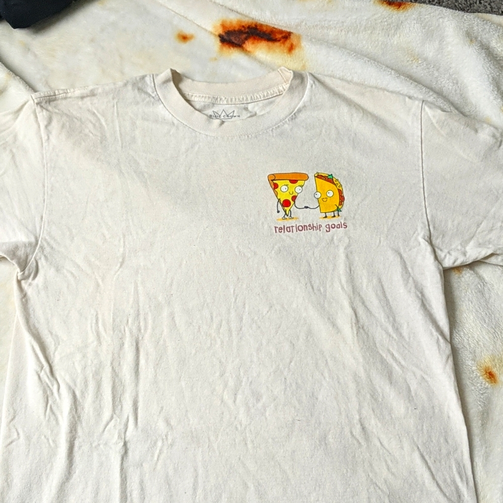 Taco and pizza graphic